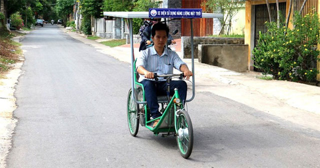 Solar powered shaking cars for people with disabilities