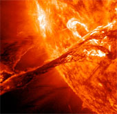 Solar storm attacks the earth