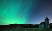Solar storm creates a brilliant aurora for the earth