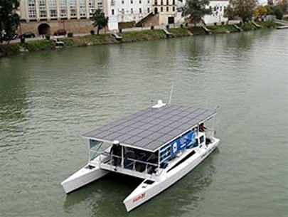 Solar yacht crosses the Atlantic Ocean
