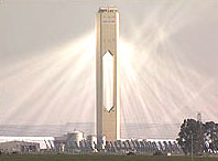 Solar-powered tower-shaped power plant