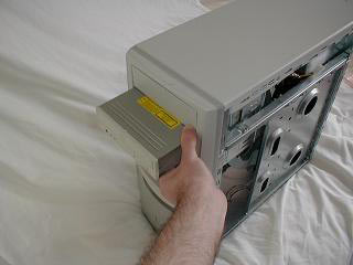 Some notes when removing and installing CD ROM drive