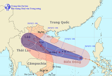 Son Tinh storm level up, entering the East Sea