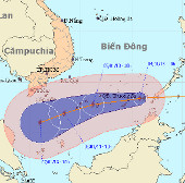 Sonamu storm center is 400km from Truong Sa Lon island
