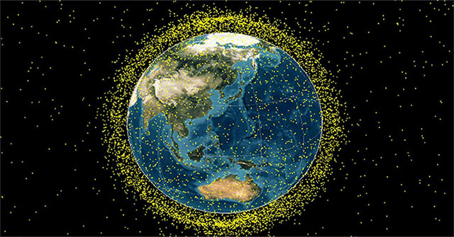 Space junk is surrounding the Earth