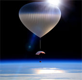Space travel with balloon