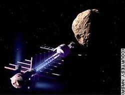 Spacecraft - solution against collisions with asteroids