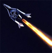 SpaceShipTwo spacecraft tests missile performance