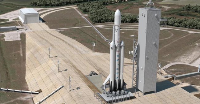 SpaceX tests the world's most powerful rocket