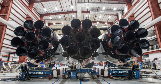 SpaceX's world's most powerful rocket fired 27 engines