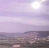 Spanish people panicked at the fireball in the sky