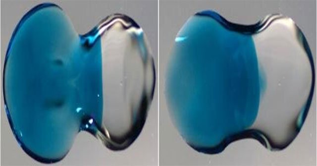 Spectacular 2 drops of water combined in 15 milliseconds