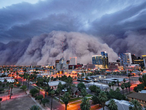 Spectacular natural disaster scene in America