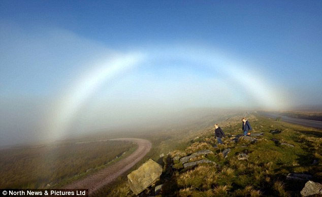 Spectacular rare frosted rainbow