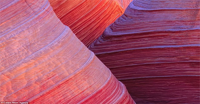 Spectacular waves on the rocky mountains