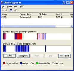 Speed ​​up Windows defragmentation