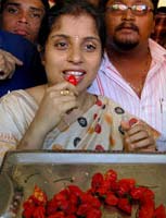 Spicy peppers in the world