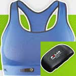 Sports bra designed to test the heart rate