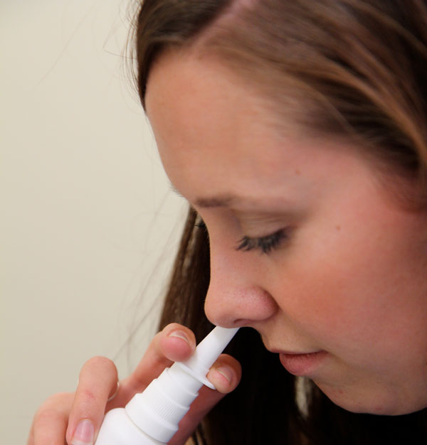 Spray your nose to be more confident