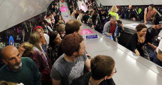 Standing still will make people move faster than escalating escalators