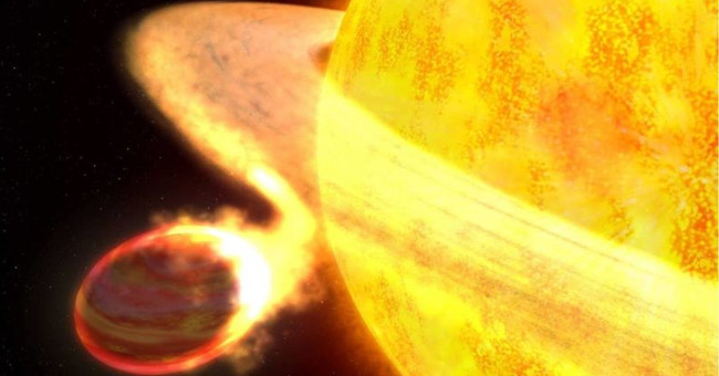 Stars change color when swallowing the planet