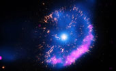 Stars explode like fireworks
