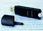 Start the computer and log on to the network using a USB storage device