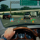 Steering wheel driver instructs drivers when they are dazzled