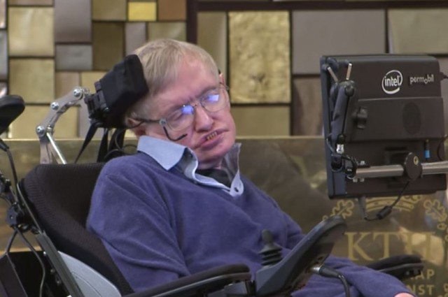 Stephen Hawking makes the hypothetical hypothesis of a black hole