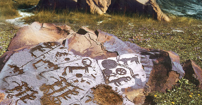 Stone carvings in Tamgaly archaeological area