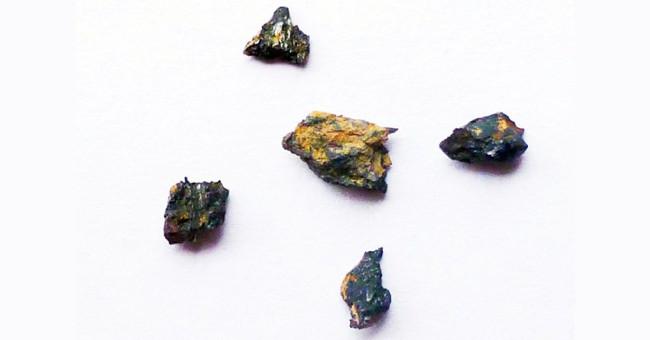 Stone contains alien diamonds