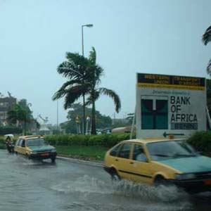 Storm accompanied by heavy rain raging across Italy