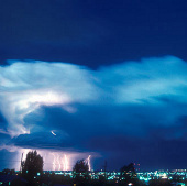 Storm clouds contain both