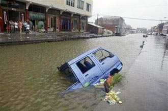 Storm devastated eastern China