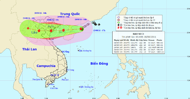 Storm Dianmu accelerated, Hanoi prepared to catch a storm