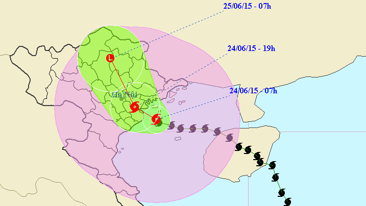 Storm No. 1 attacked Quang Ninh, Hai Phong