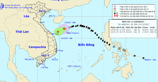 Storm No. 13 weakens into a tropical depression