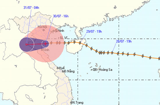 Storm No. 3 affects Nam Dinh and Thai Binh provinces