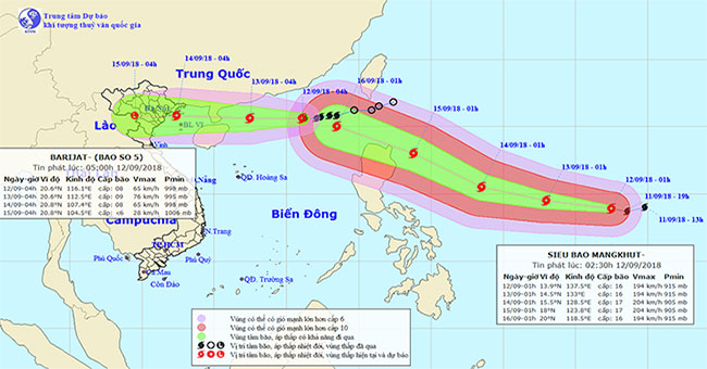 Storm No. 5 intensified, holding breath waiting for super typhoon Mangkhut