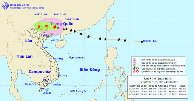 Storm No. 6 weakened into a low pressure area, the North continued heavy rain