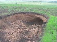 Strange burrows in Siberia