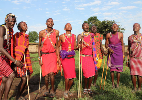 Strange customs of Aboriginal Massai