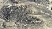 Strange drawings on the desert