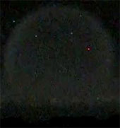 Strange light sphere in the sky of Hawaii