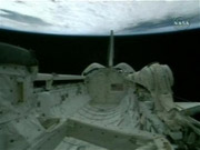 'Strange objects' delayed the shuttle's return