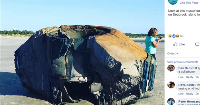 Strange objects like alien planets drifted to the US coast