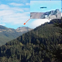 Strange objects like spacecraft take off from the secret base