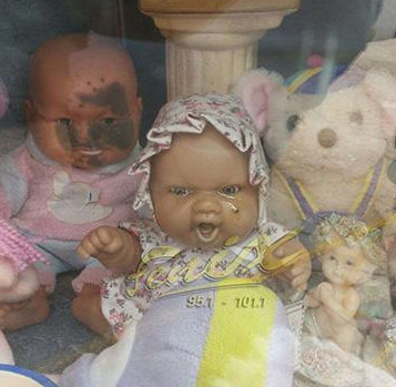 Strange story about dolls lying in the grave crying