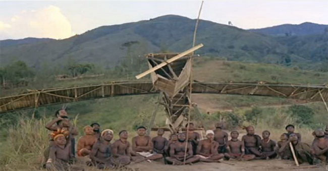 'Strange worship of aircraft' on the remote island