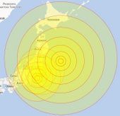 Strong earthquake in Japan, causing tsunami warning
